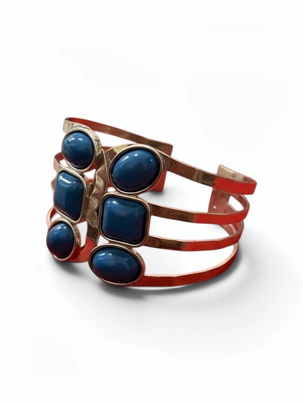 Silver bracelet with Blue details . Like New